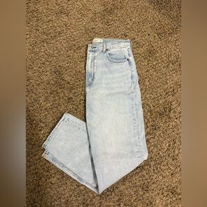 Abercrombie & Fitch Curve Love Ankle Straight Jeans